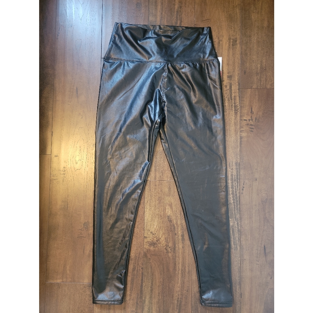Black Faux Leather Leggings